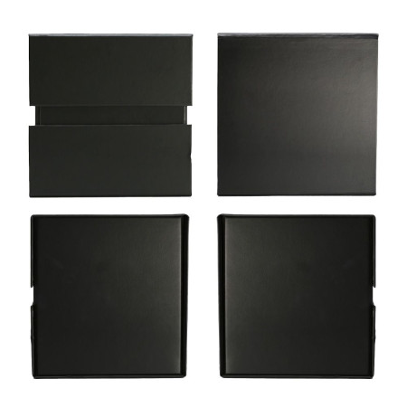 Подарункова коробка 21 х 21 см Bergamo Siena (чорний)