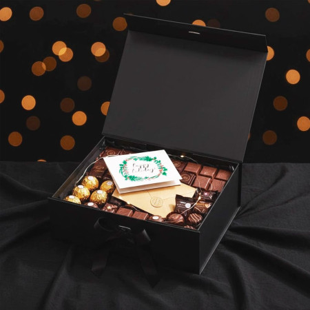 Подарункова коробка 24 х 18 см Bergamo Aurum (чорний)