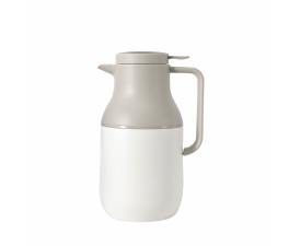 Термос 1,6 л сталевий Line Art Bali з індикатором температури, вакуумний (сірий/білий)