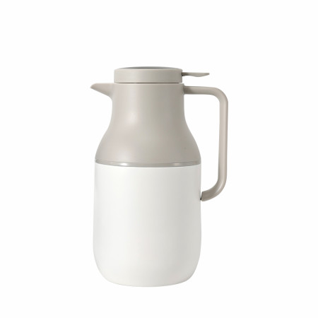 Термос 1,6 л сталевий Line Art Bali з індикатором температури, вакуумний (сірий/білий)