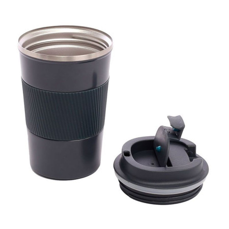 Термокружка 350 мл сталева Line Art Cyprus, вакуумна (графіт)