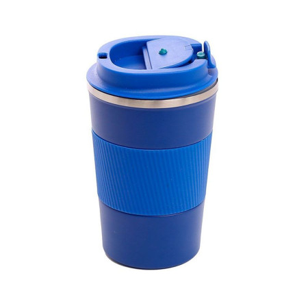 Термокружка 350 мл сталева Line Art Cyprus, вакуумна (синій)