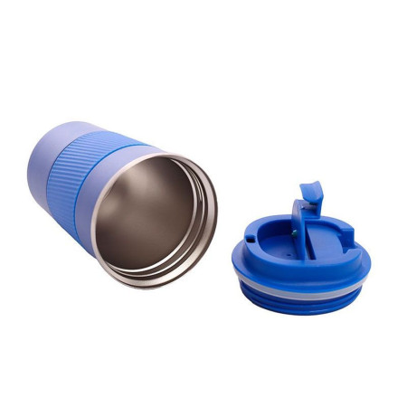 Термокружка 350 мл сталева Line Art Cyprus, вакуумна (синій)