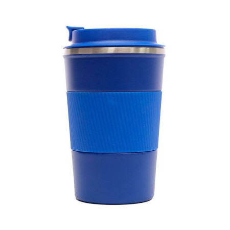 Термокружка 350 мл сталева Line Art Cyprus, вакуумна (синій)