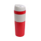 Термокружка 450 мл сталева Line Art Cuba, вакуумна (червоний/сірий)