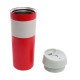 Термокружка 450 мл сталева Line Art Cuba, вакуумна (червоний/сірий)
