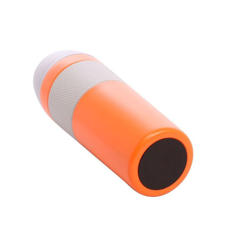 Термокружка 450 мл сталева Line Art Cuba, вакуумна (помаранчевий/сірий)