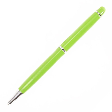 Ручка-стилус металева кулькова Bergamo Gloria (зелений)