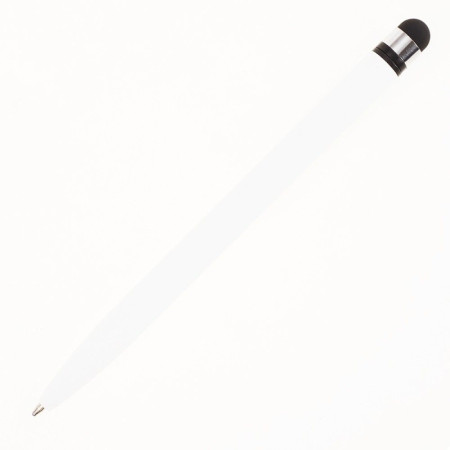 Ручка-стилус металева кулькова Bergamo Soft (білий)