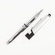 Ручка-стилус металева кулькова Bergamo з LED ліхтариком (сріблястий)