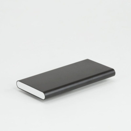 Повербанк 3000 mAh Bergamo HitClip, з кліпсою, світлодіодний індикатор (білий/чорний)