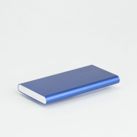 Повербанк 3000 mAh Bergamo HitClip, з кліпсою, світлодіодний індикатор (білий/синій)