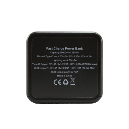 Повербанк 50000 mAh TheGeneral Diran, LED підсвічування, цифровий індикатор Повербанк 50000 mAh TheGeneral Diran, LED підсвічування, цифровий індикатор