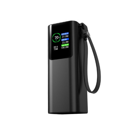 Повербанк 20000 mAh TheGeneral Ready, цифровий індикатор (чорний)