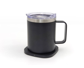 Чашка з підігрівом 350 мл TheGeneral ThermoHub 15W, LED індикатор (чорний)