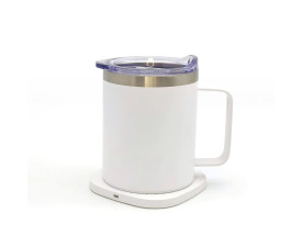 Чашка з підігрівом 350 мл TheGeneral ThermoHub 15W, LED індикатор (білий)