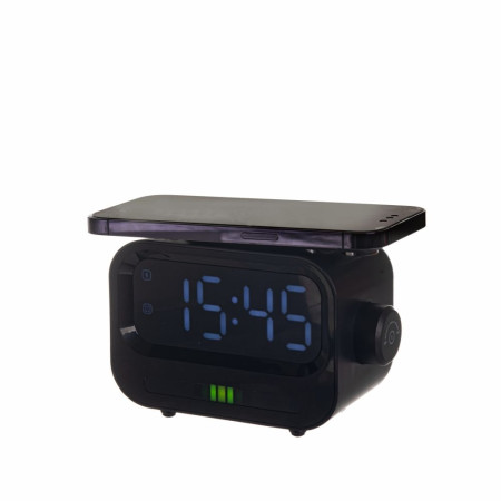 Портативна колонка-годинник TheGeneral RapidFlow 5W з бездротовим зарядним пристроєм 15W
