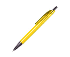 Ручка пластикова кулькова Bergamo (жовтий)