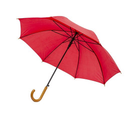 Парасоля-тростина напівавтоматична Bergamo Promo (червоний)