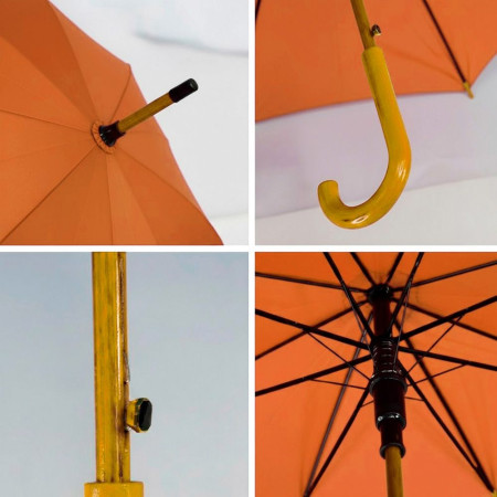 Парасоля-тростина напівавтоматична Bergamo Toprain (помаранчевий)