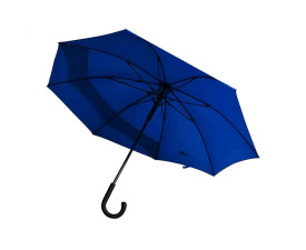 Парасоля-тростина напівавтоматична Line Art Backsafe, подовжена задня секція (темно-синій)
