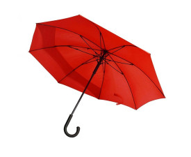Парасоля-тростина напівавтоматична Line Art Backsafe, подовжена задня секція (червоний)