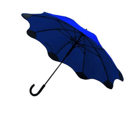 Парасоля-тростина напівавтоматична Line Art Blantier, із захисними наконечниками (темно-синій/чорний)