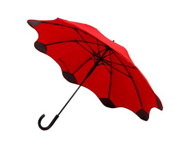 Парасоля-тростина напівавтоматична Line Art Blantier, із захисними наконечниками (червоний/чорний)