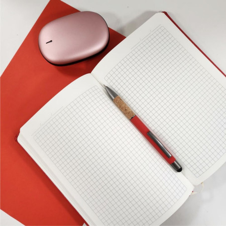 Ручка металева кулькова Bergamo Amazon (червоний)