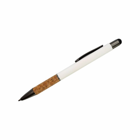 Ручка металева кулькова Bergamo Amazon (білий)