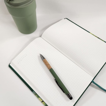 Ручка металева кулькова Bergamo Amazon (темно-зелений)