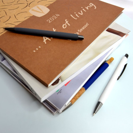 Ручка металева кулькова Bergamo Danube (білий)