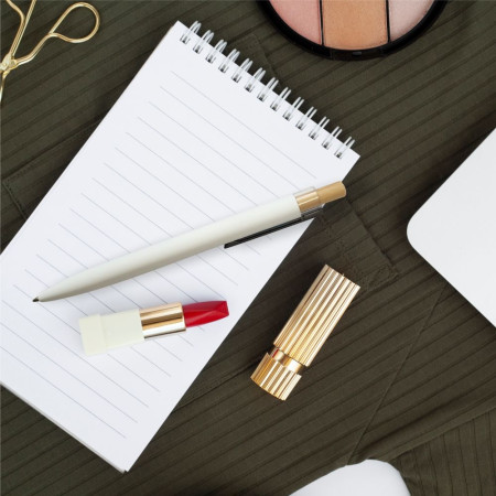 Ручка металева кулькова Bergamo Amur (білий)