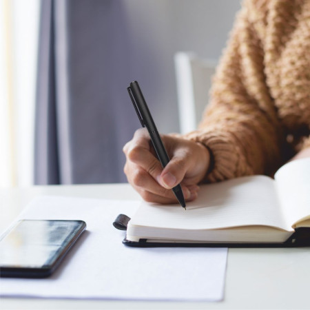 Ручка металева кулькова Bergamo Elbe (чорний)