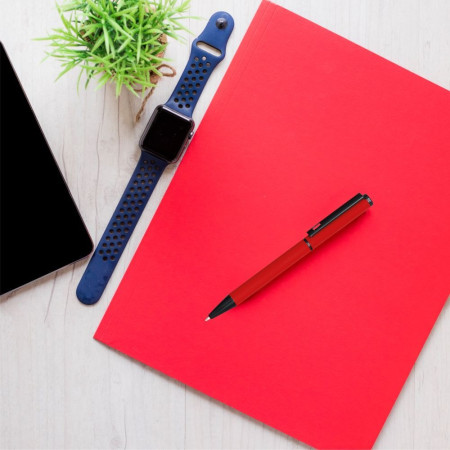 Ручка металева кулькова Bergamo Elbe (червоний)