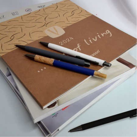 Ручка металева кулькова Bergamo Limpopo (чорний)