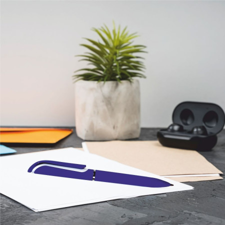 Ручка пластикова кулькова Bergamo Isa (синій)