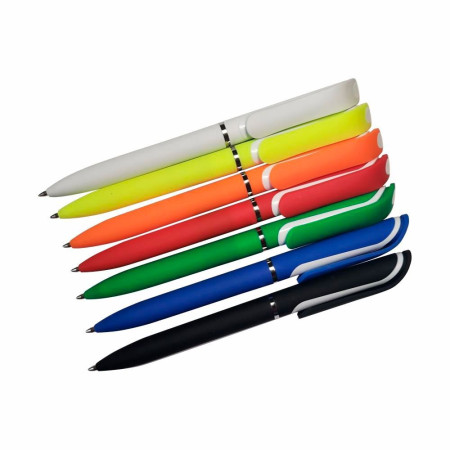 Ручка пластикова кулькова Bergamo Isa (помаранчевий)