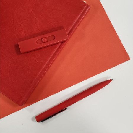 Ручка пластикова кулькова Bergamo Brasos (червоний) Ручка пластикова кулькова Bergamo Brasos (червоний)