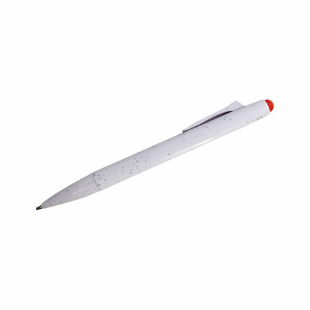 Ручка пластикова гелева Bergamo Ottawa (білий/червоний)