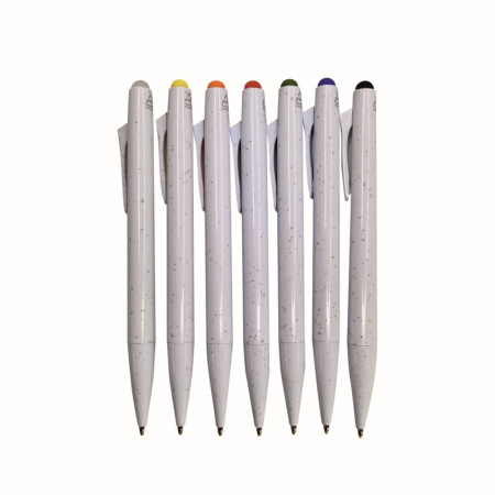 Ручка пластикова гелева Bergamo Ottawa (білий/червоний)