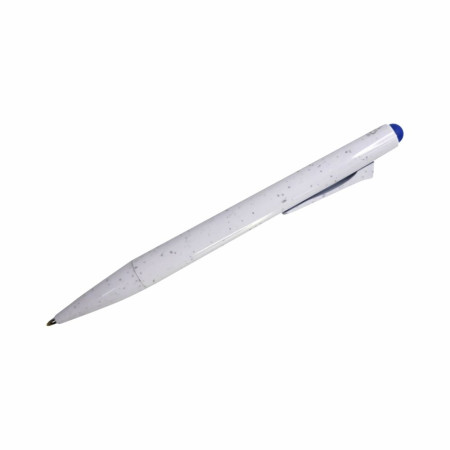 Ручка пластикова гелева Bergamo Ottawa (білий/синій)