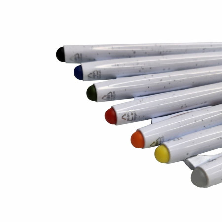 Ручка пластикова гелева Bergamo Ottawa (білий/синій)