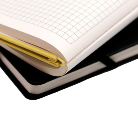 Блокнот в клітинку А5 Berganote Hard, тверда обкладинка (жовтий)