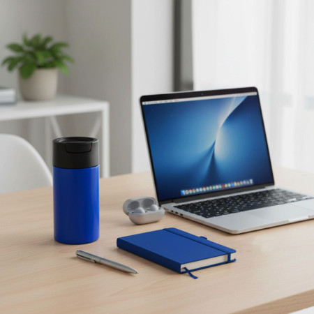 Блокнот в клітинку А5 Berganote Soft, тверда обкладинка (синій) Блокнот в клітинку А5 Berganote Soft, тверда обкладинка (синій)