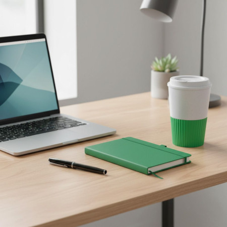 Блокнот в клітинку А5 Berganote Soft, тверда обкладинка (зелений) Блокнот в клітинку А5 Berganote Soft, тверда обкладинка (зелений)