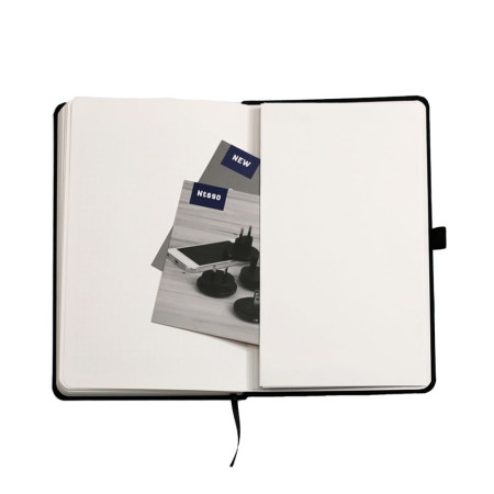 Блокнот в клітинку А5 Berganote Soft, тверда обкладинка (чорний)