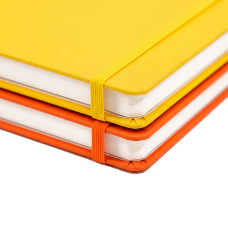 Блокнот в клітинку А5 Berganote Soft, тверда обкладинка (жовтий)