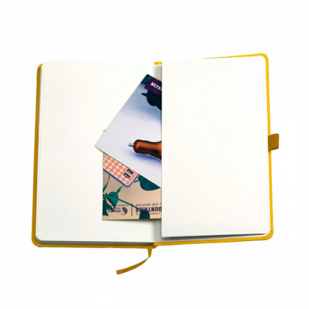 Блокнот в клітинку А5 Berganote Soft, тверда обкладинка (жовтий)