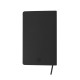 Блокнот в лінію А5 Berganote Flexible, м'яка обкладинка (чорний) Блокнот в лінію А5 Berganote Flexible, м'яка обкладинка (чорний)